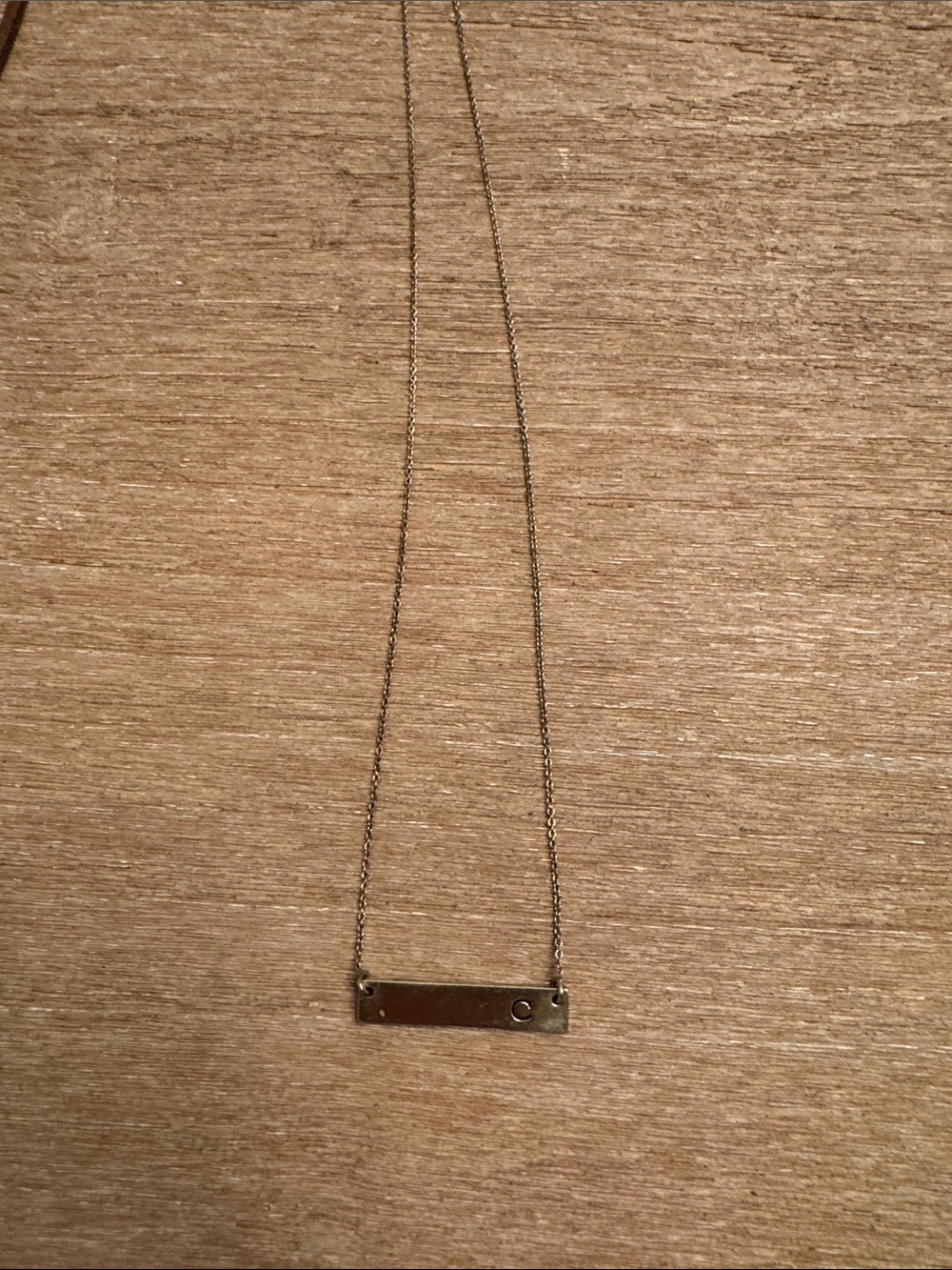 Minimalist Gold Bar Pendant Necklace - Women